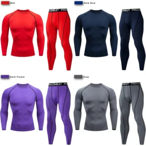 2pcs Men's Compression Sportswear Suit