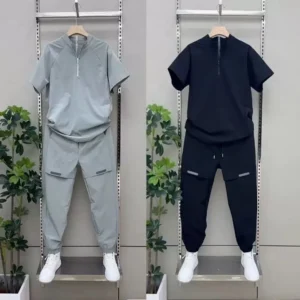 2025 Summer Breathable ice Silk Casual Sportswear Set