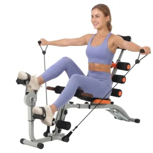 Adjustable Ab Bench with Resistance Bands
